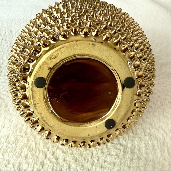 Textured Gold Decorative Vase - Picture 3 of 4